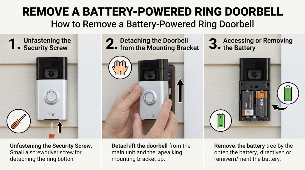 how to remove ring doorbell